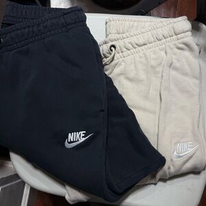 Nike Kids Sweatpants - Black and Cream